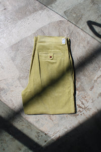 THICKWALK CORDS PANTS｜LIME GREEN