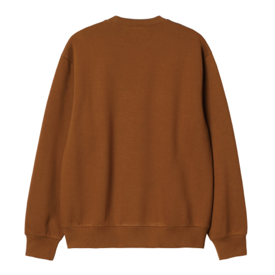 CARHARTT SWEATSHIRT｜DEEP H BROWN / BLACK