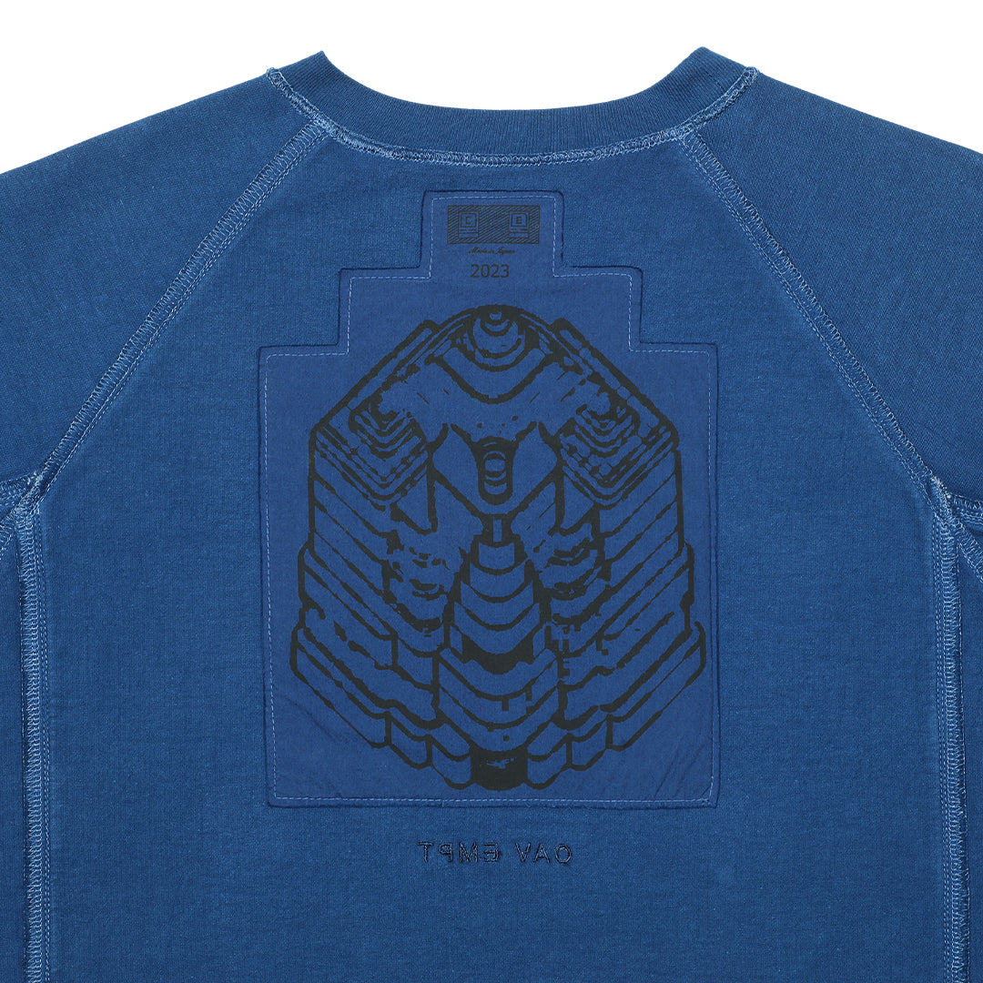 OVERDYE PIPING HEAVY T｜NAVY