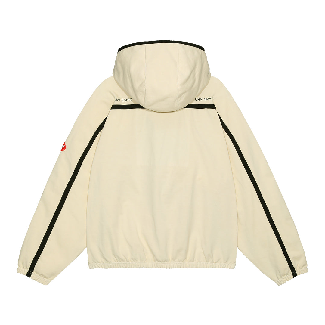 OVERDYE TAPED LIGHT ZIP HOODY