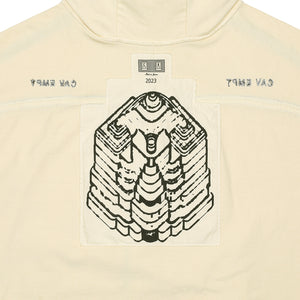 OVERDYE TAPED LIGHT ZIP HOODY