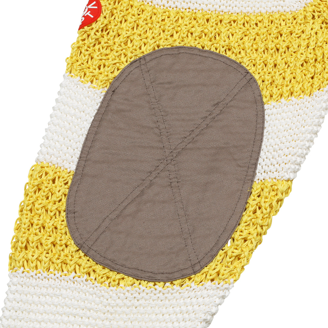 V NECK LOOSE WAFFLE KNIT｜YELLOW