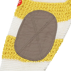 V NECK LOOSE WAFFLE KNIT｜YELLOW
