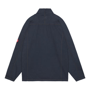 OVERDYE HALF ZIP TURTLE LONG SLEEVE T｜BLACK