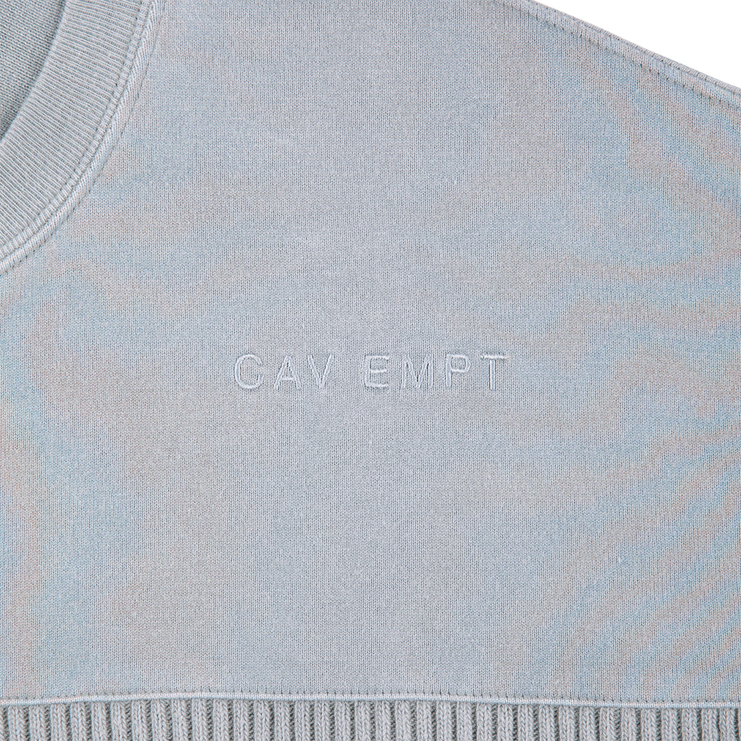 OVERDYE COLLARED LIGHT CREW NECK｜GREY