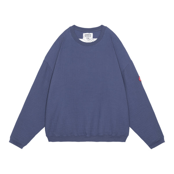 メンズウェア BRIEFING HOL MENS WOOL GAUZE CREW NECK Zanone Crewneck Sweater Flex Wool Virgin Wool/polyamide Blue