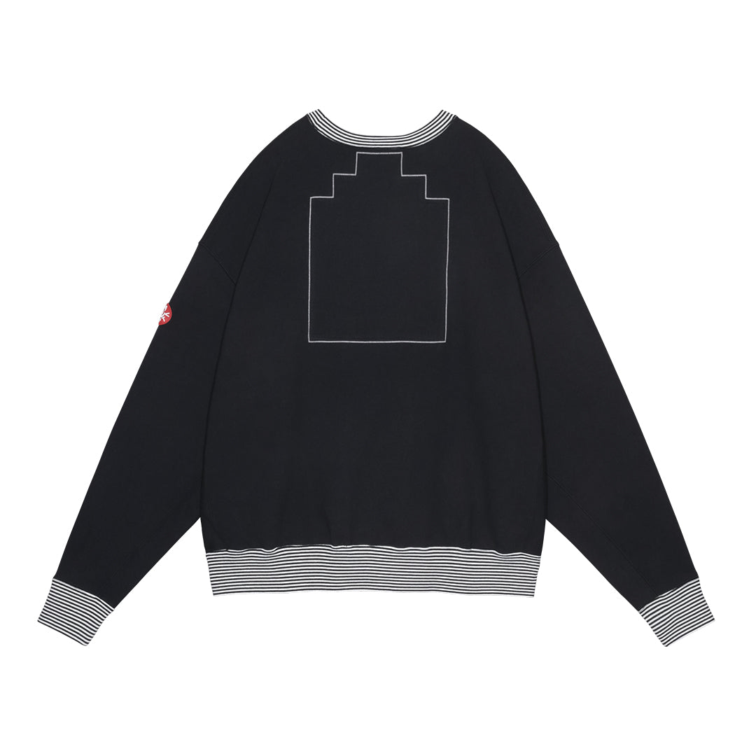 LIPS DISPLAY CREW NECK｜BLACK