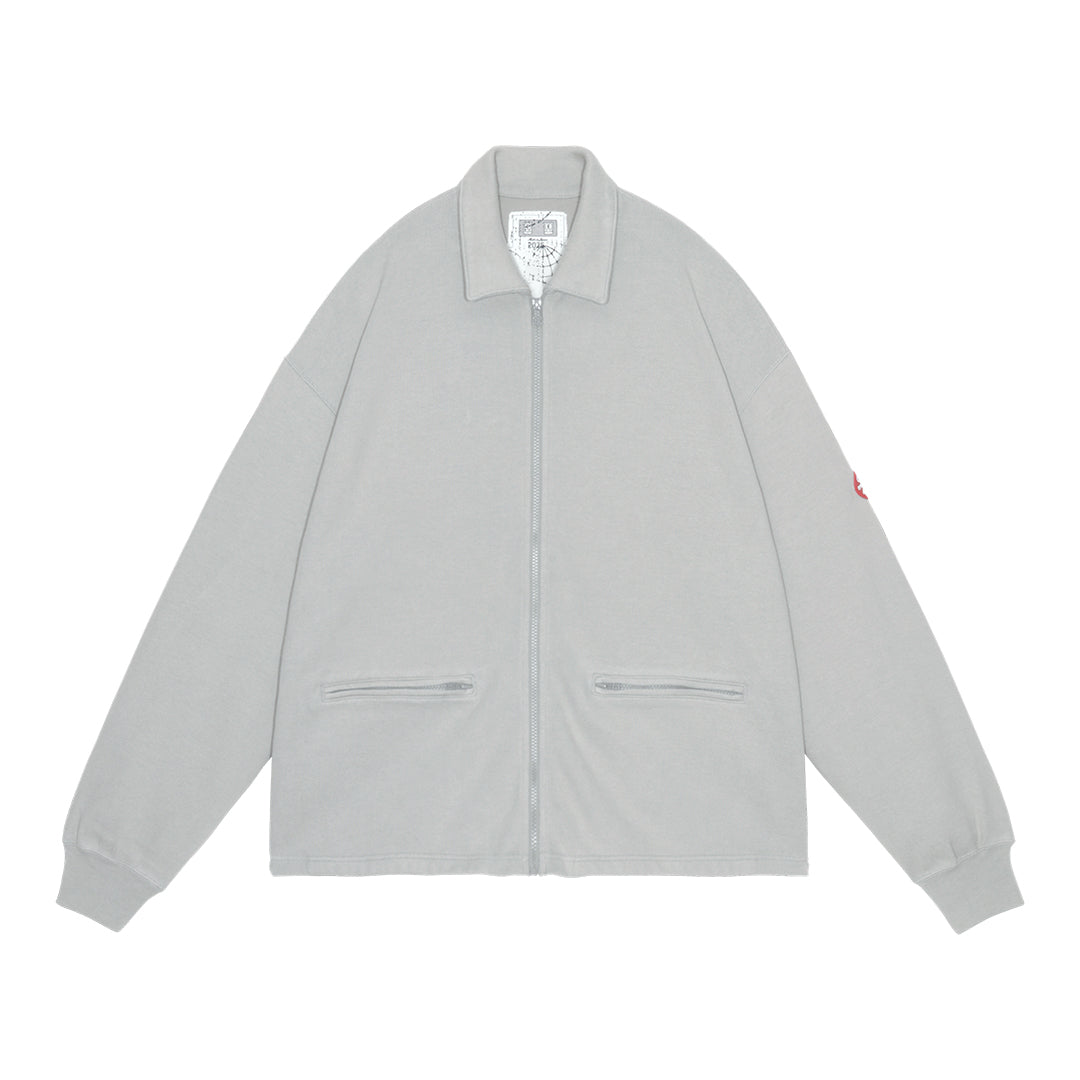 DBL KNIT COLLARED ZIP UP｜KHAKI