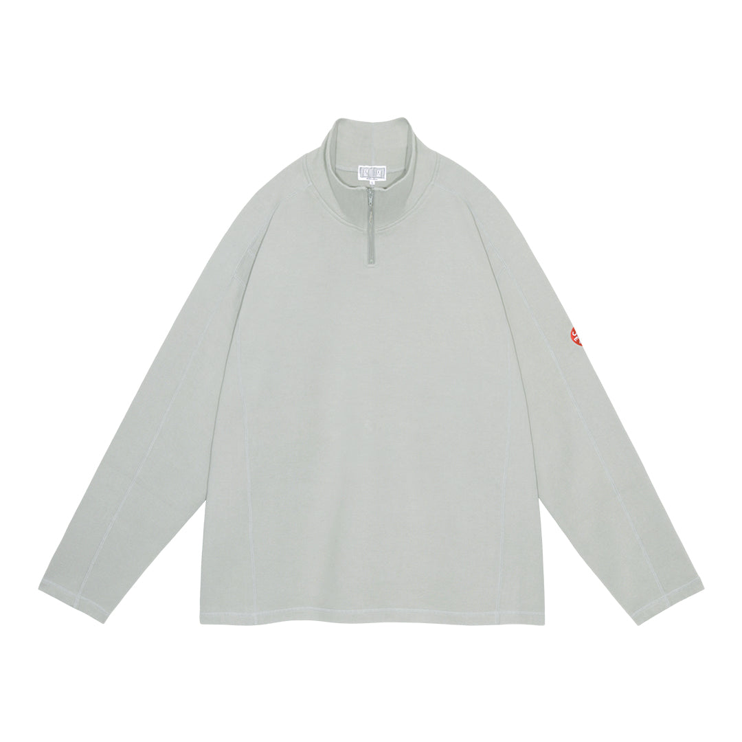 DBL KNIT HALF ZIP LONG SLEEVE｜KHAKI