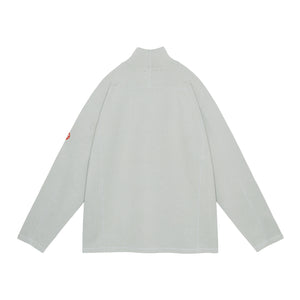 DBL KNIT HALF ZIP LONG SLEEVE｜KHAKI