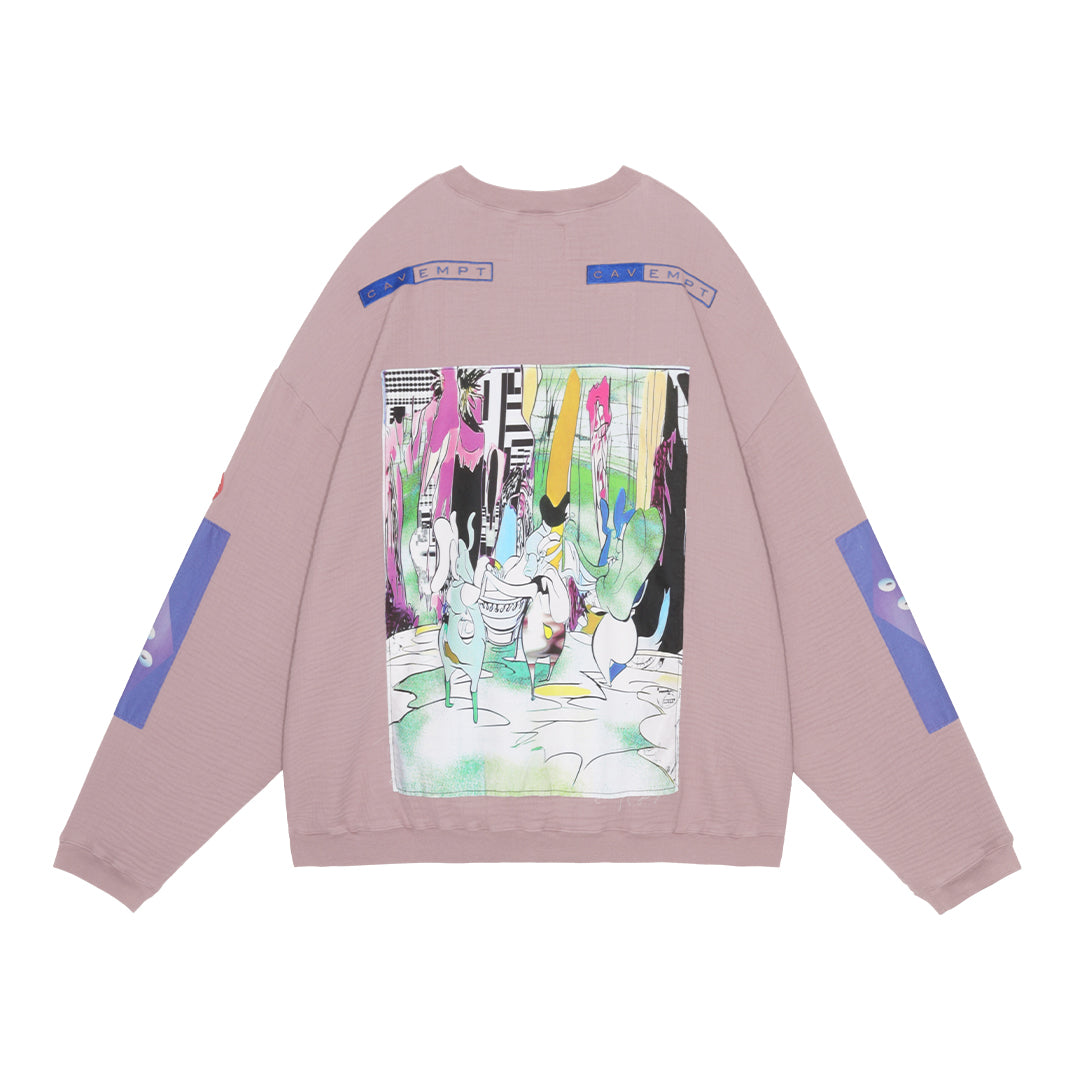 CRV GAUZE CREW NECK｜PURPLE