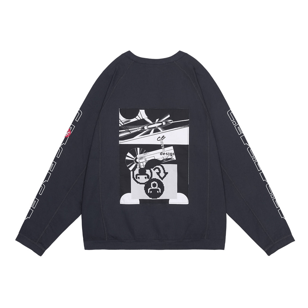 MD P2P RAGLAN LONG SLEEVE｜CHARCOAL