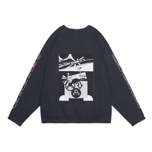 MD P2P RAGLAN LONG SLEEVE｜CHARCOAL