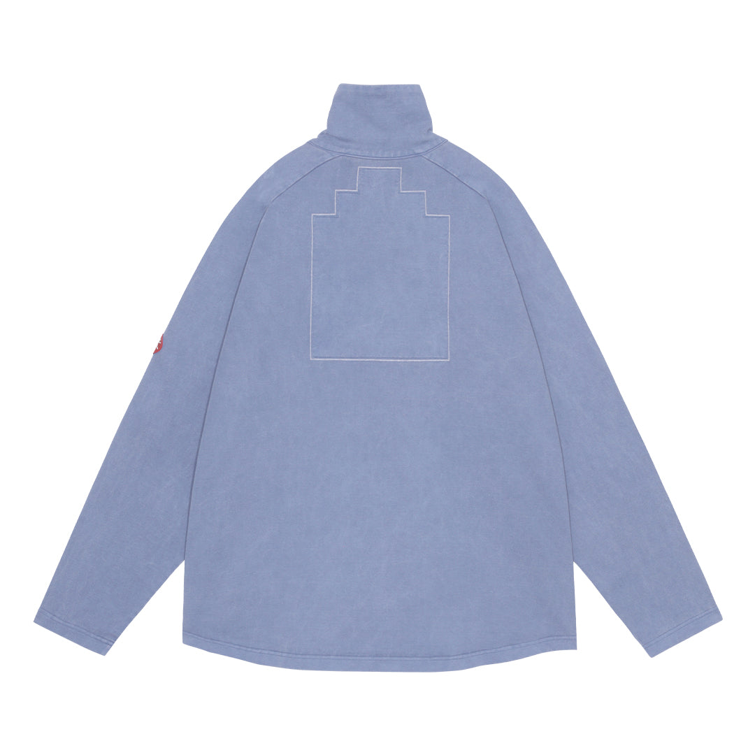 OVERDYE COTTON JERSEY ZIP UP｜NAVY