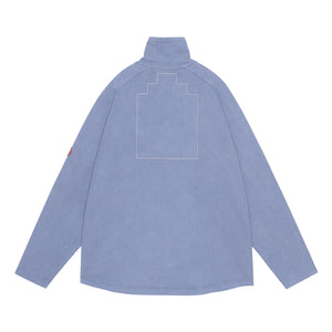 OVERDYE COTTON JERSEY ZIP UP｜NAVY