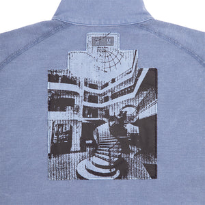 OVERDYE COTTON JERSEY ZIP UP｜NAVY