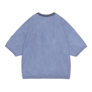 OVERDYE COTTON JERSEY SHORT SLEEVE CREW NECK｜NAVY