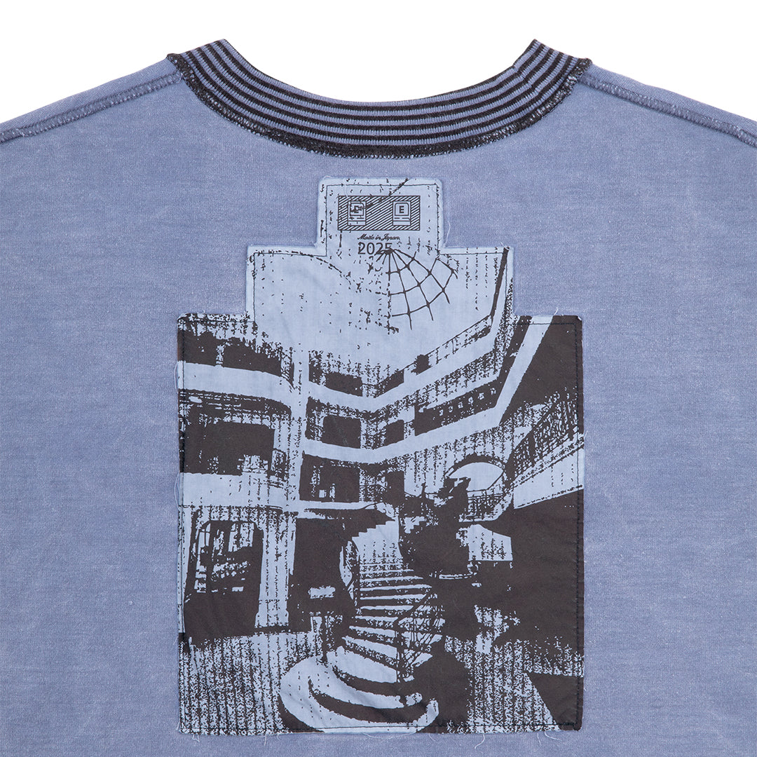 OVERDYE COTTON JERSEY SHORT SLEEVE CREW NECK｜NAVY