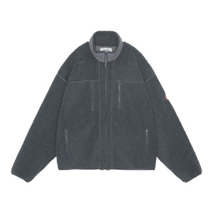 STAND COLLAR BOA ZIP UP｜GREY