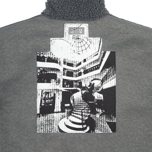 STAND COLLAR BOA ZIP UP｜GREY