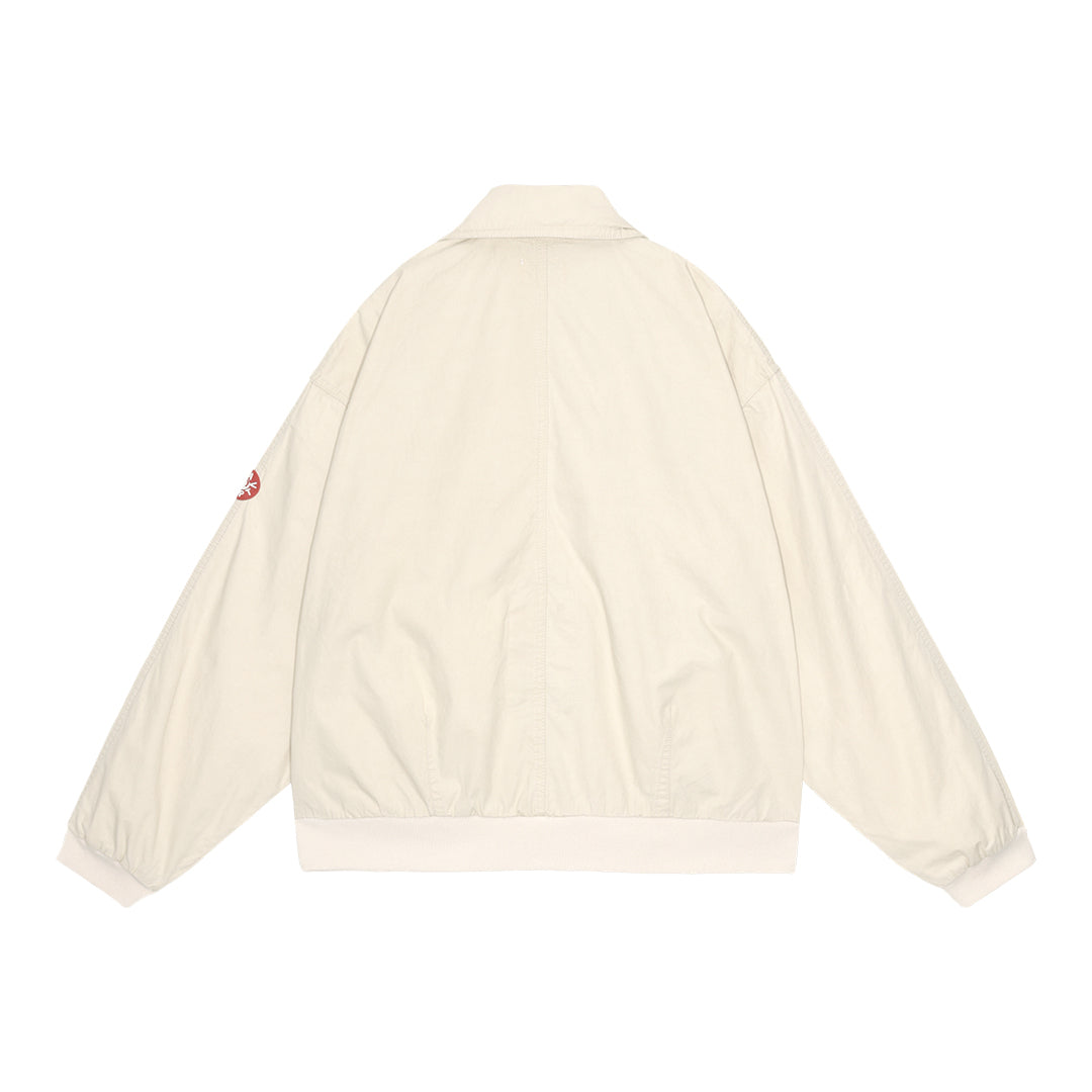 WASHED COTTON LIGHT ZIP JACKET