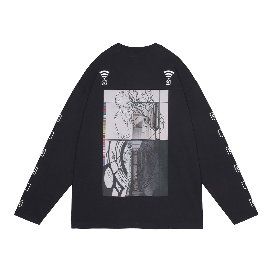 WILLOW LONG SLEEVE T｜BLACK