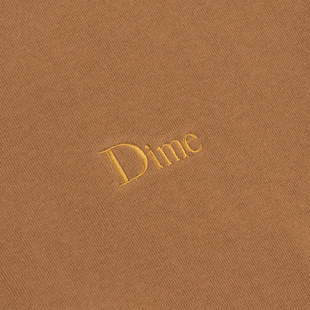 DIME CLASSIC SMALL LOGO HOODIE｜CAPPUCCINO