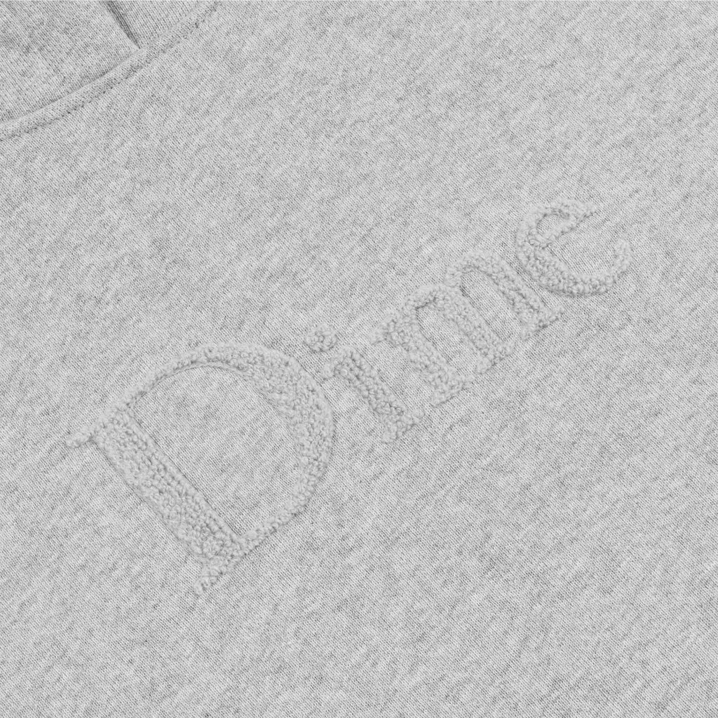 CLASSIC CHENILLE LOGO HOODIE｜HEATHER GRAY