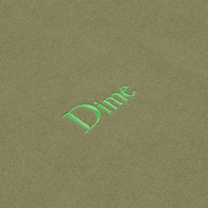 DIME CLASSIC SMALL LOGO HOODIE｜ARMY GREEN