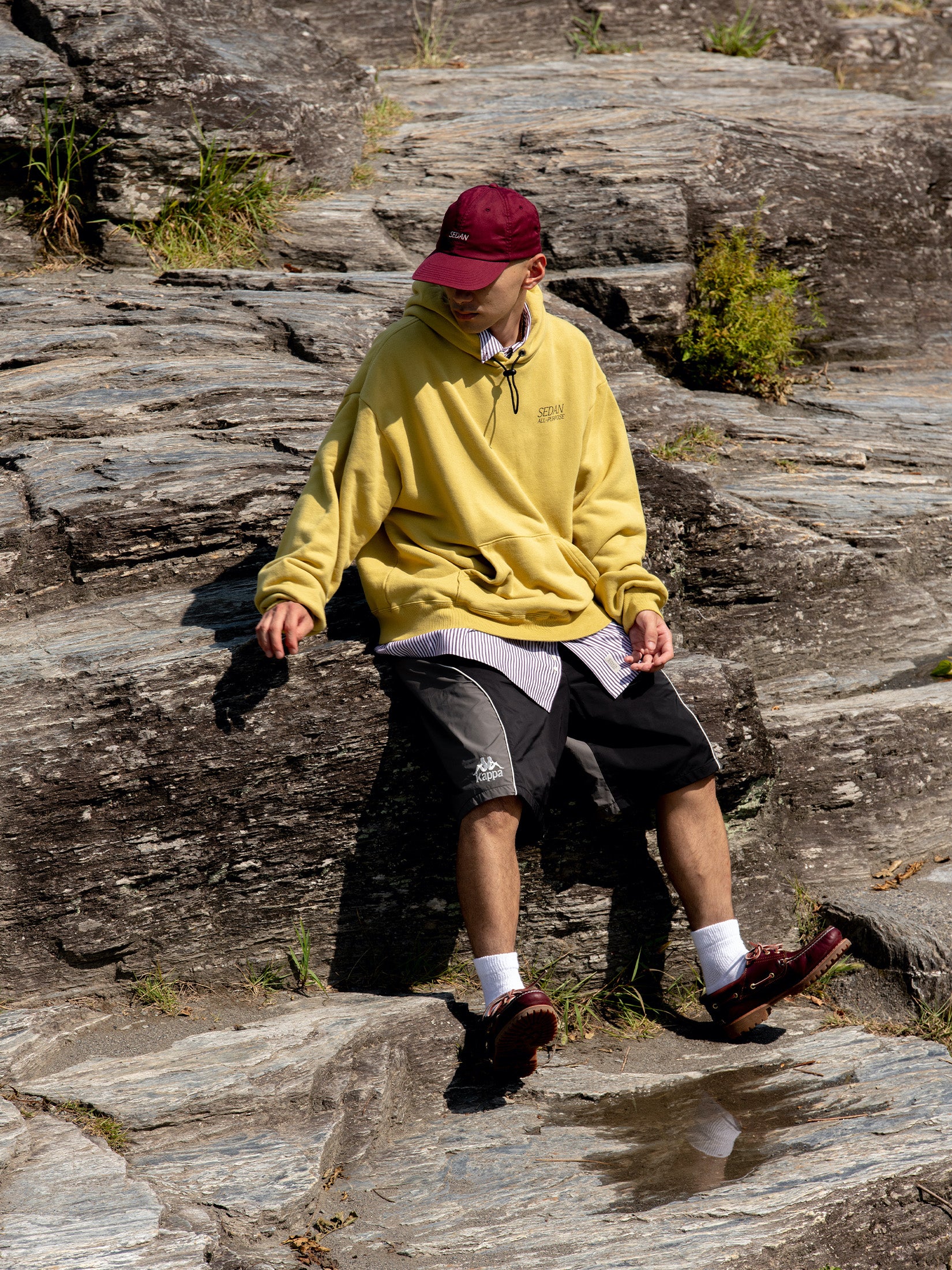 OG LOGO COTTON TWILL BB CAP｜BURGUNDY