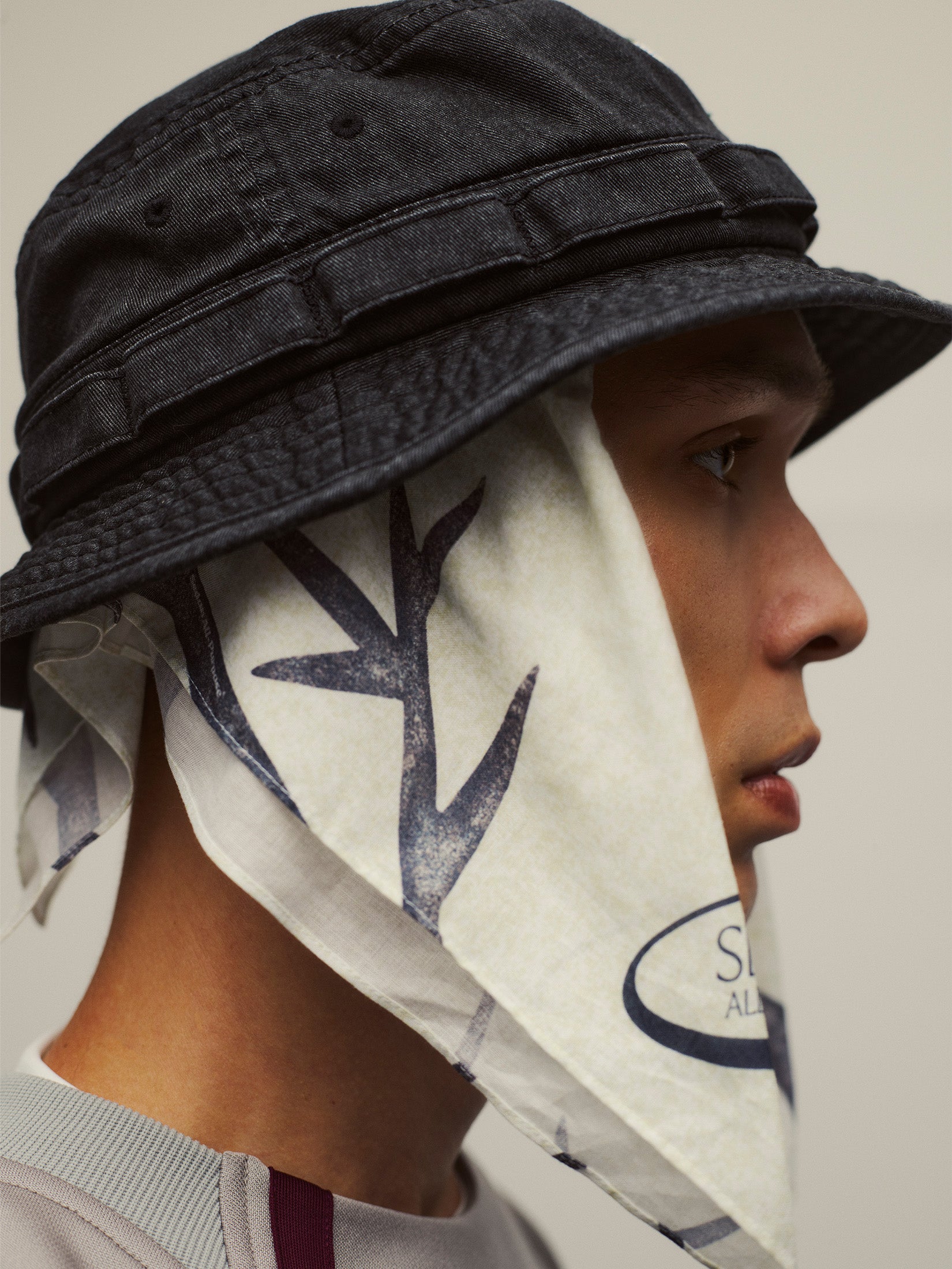 VINTAGE WASHED BOONIE HAT｜BLACK