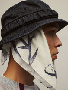 VINTAGE WASHED BOONIE HAT｜BLACK