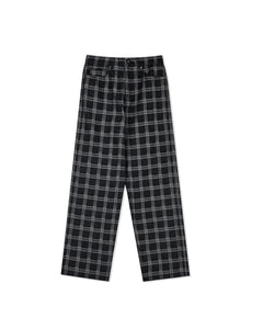BEAR CHECK DENIM PANT