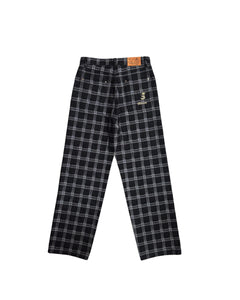 BEAR CHECK DENIM PANT