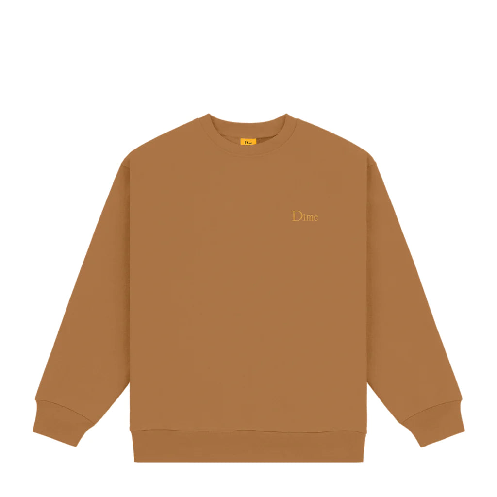 DIME CLASSIC SMALL LOGO CREWNECK｜CAPPUCCINO