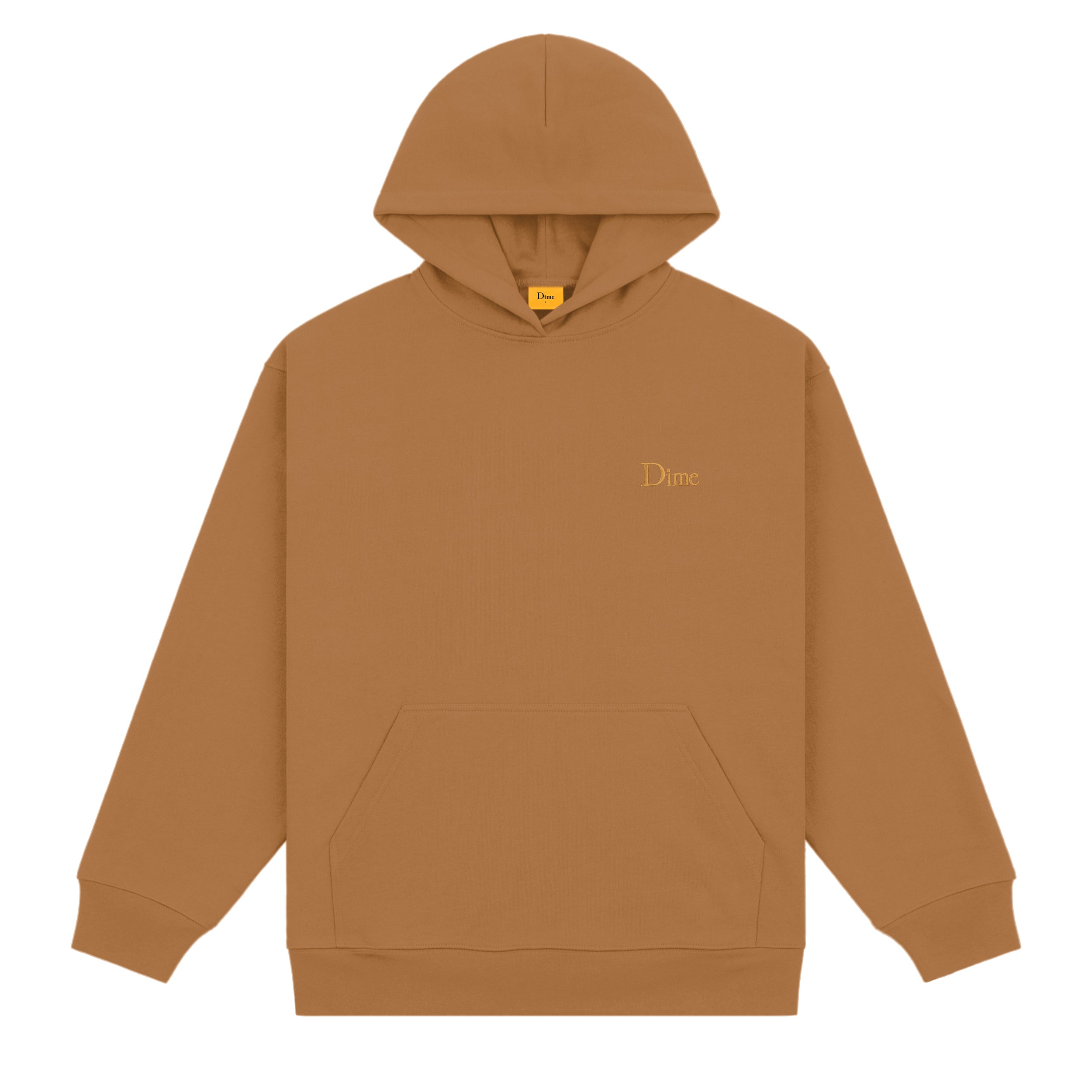 DIME CLASSIC SMALL LOGO HOODIE｜CAPPUCCINO