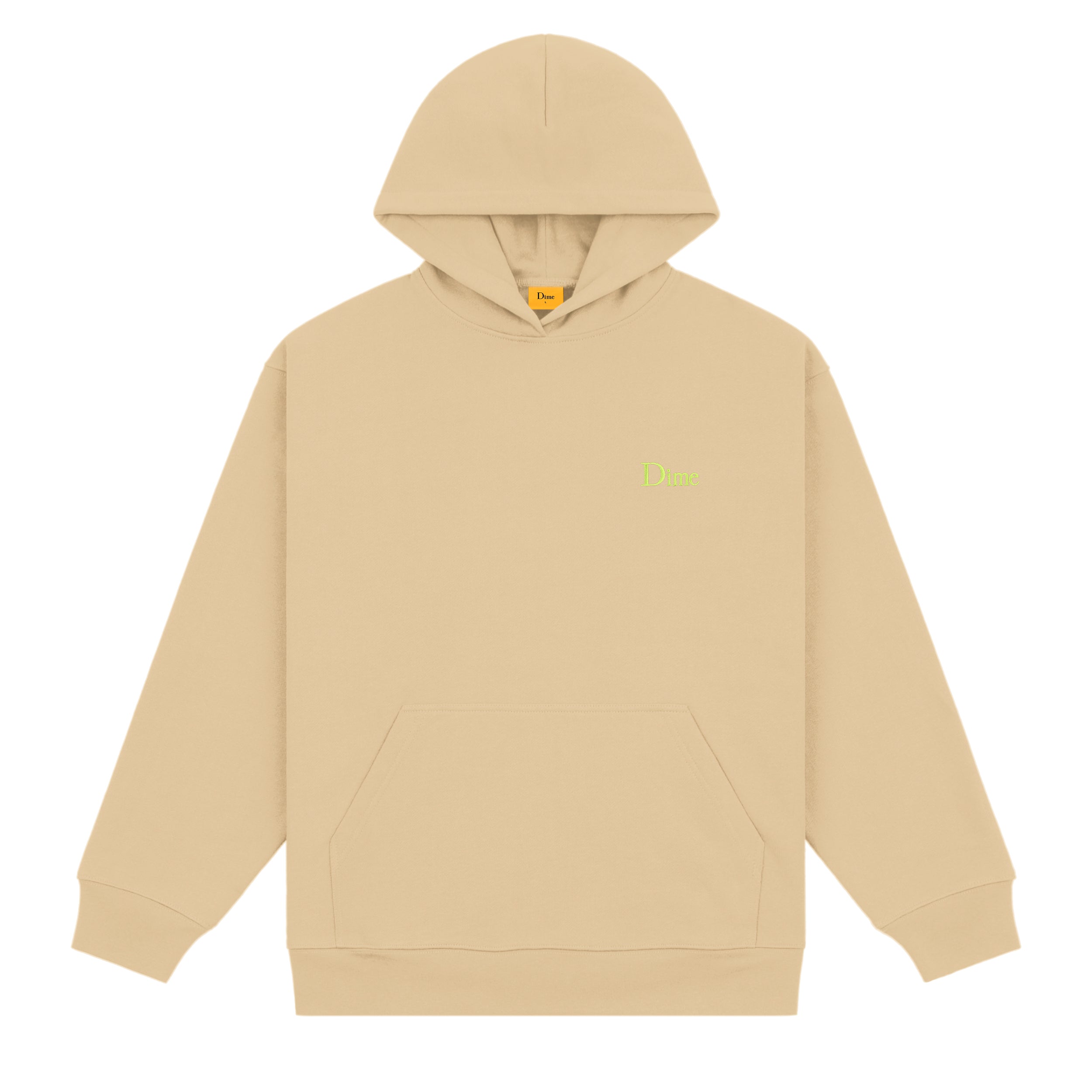 DIME CLASSIC SMALL LOGO HOODIE｜SAND
