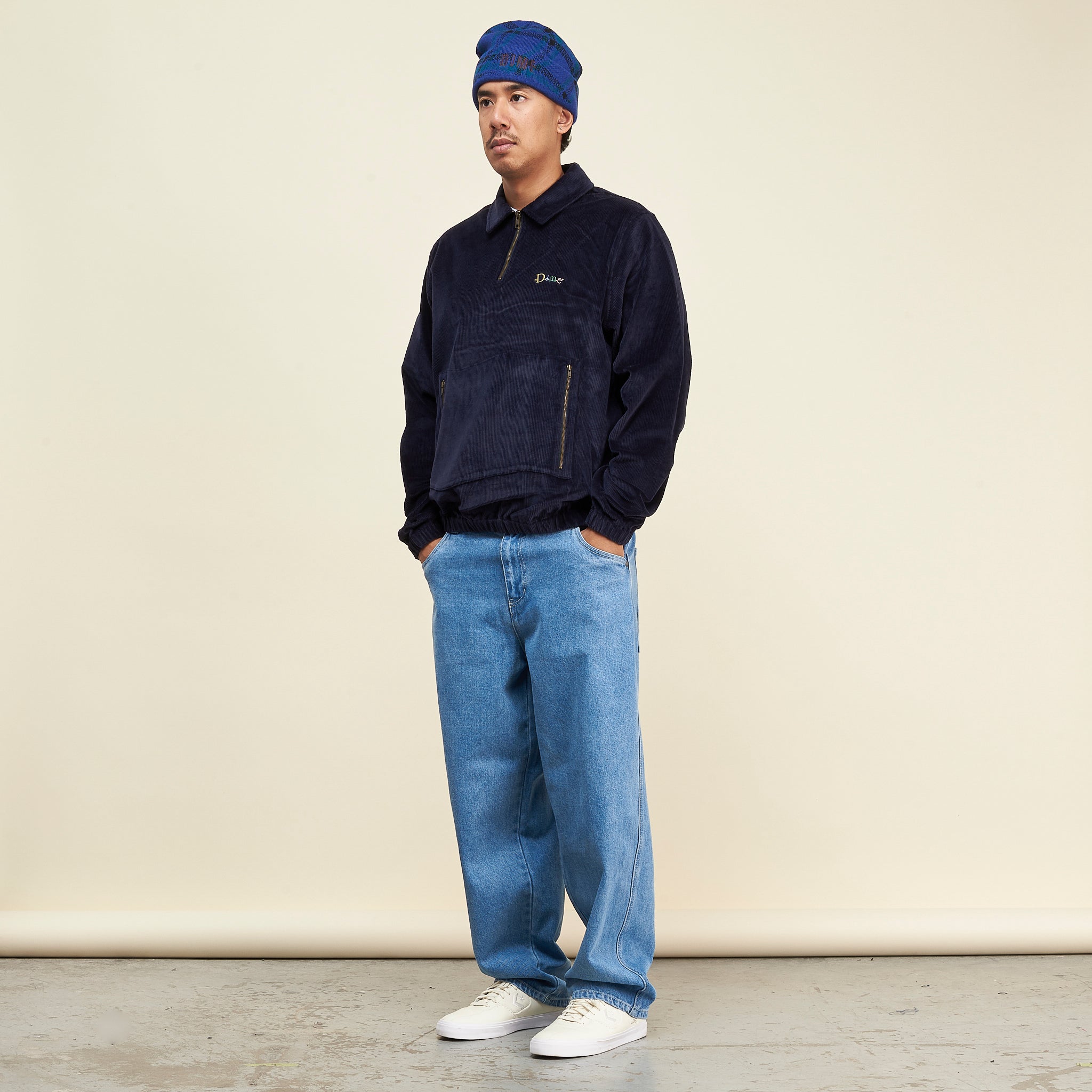 FRIENDS CORDUROY PULLOVER｜DARK NAVY