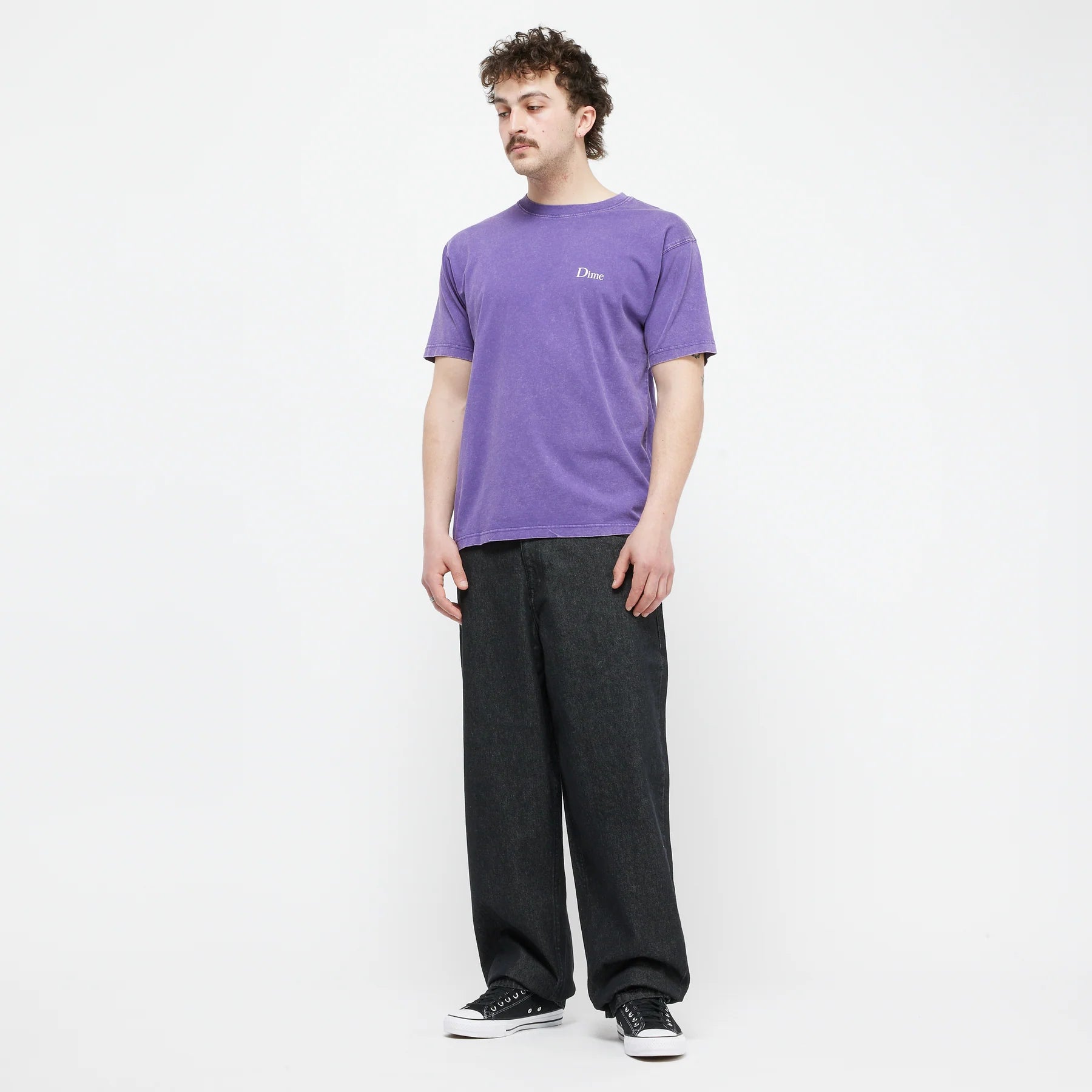 CLASSIC SMALL LOGO T-SHIRT｜FADED IRIS