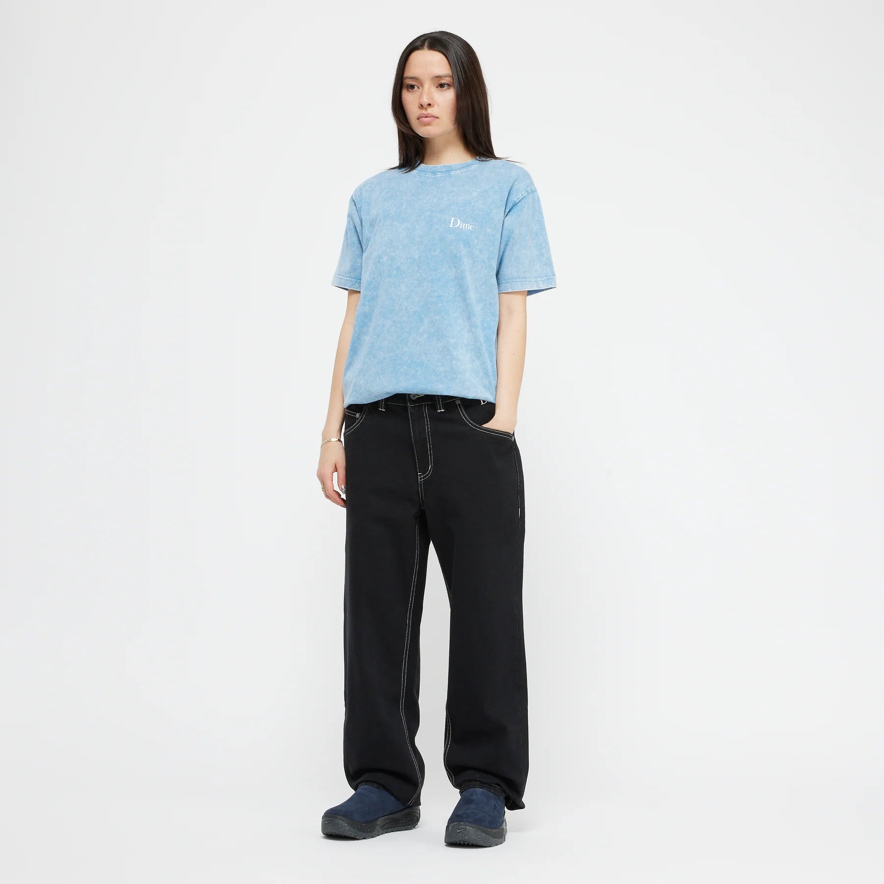 CLASSIC SMALL LOGO T-SHIRT｜FADED SKY