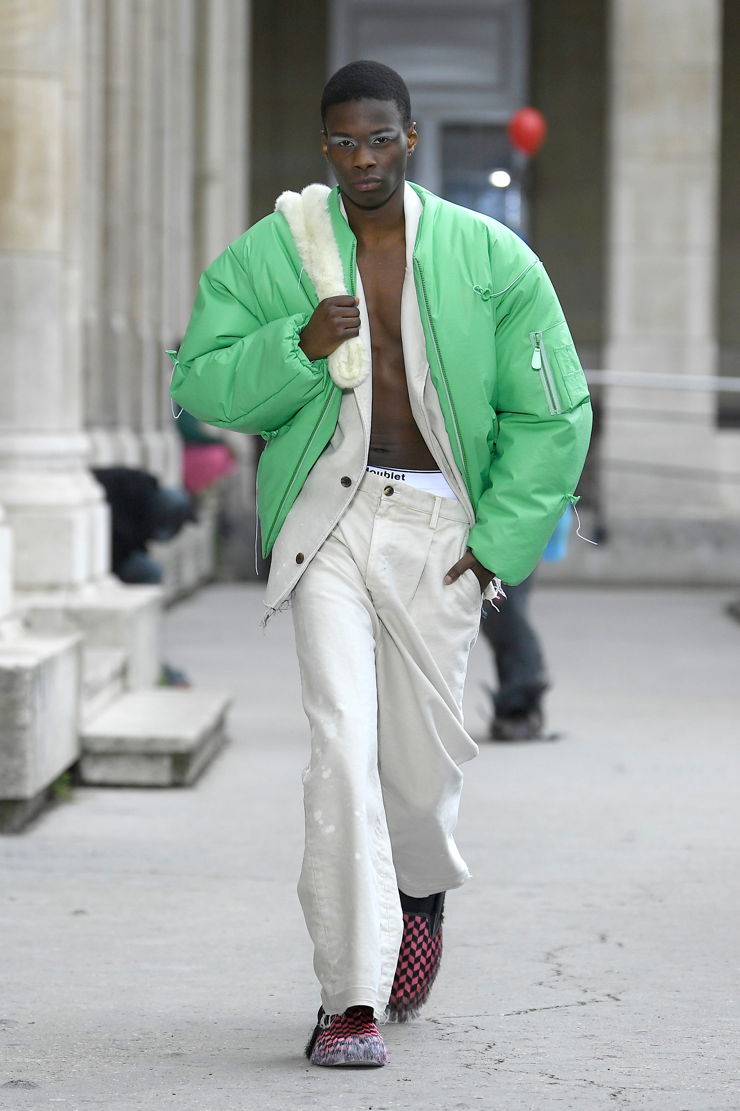 BALLOON BOMBER JACKET｜GREEN
