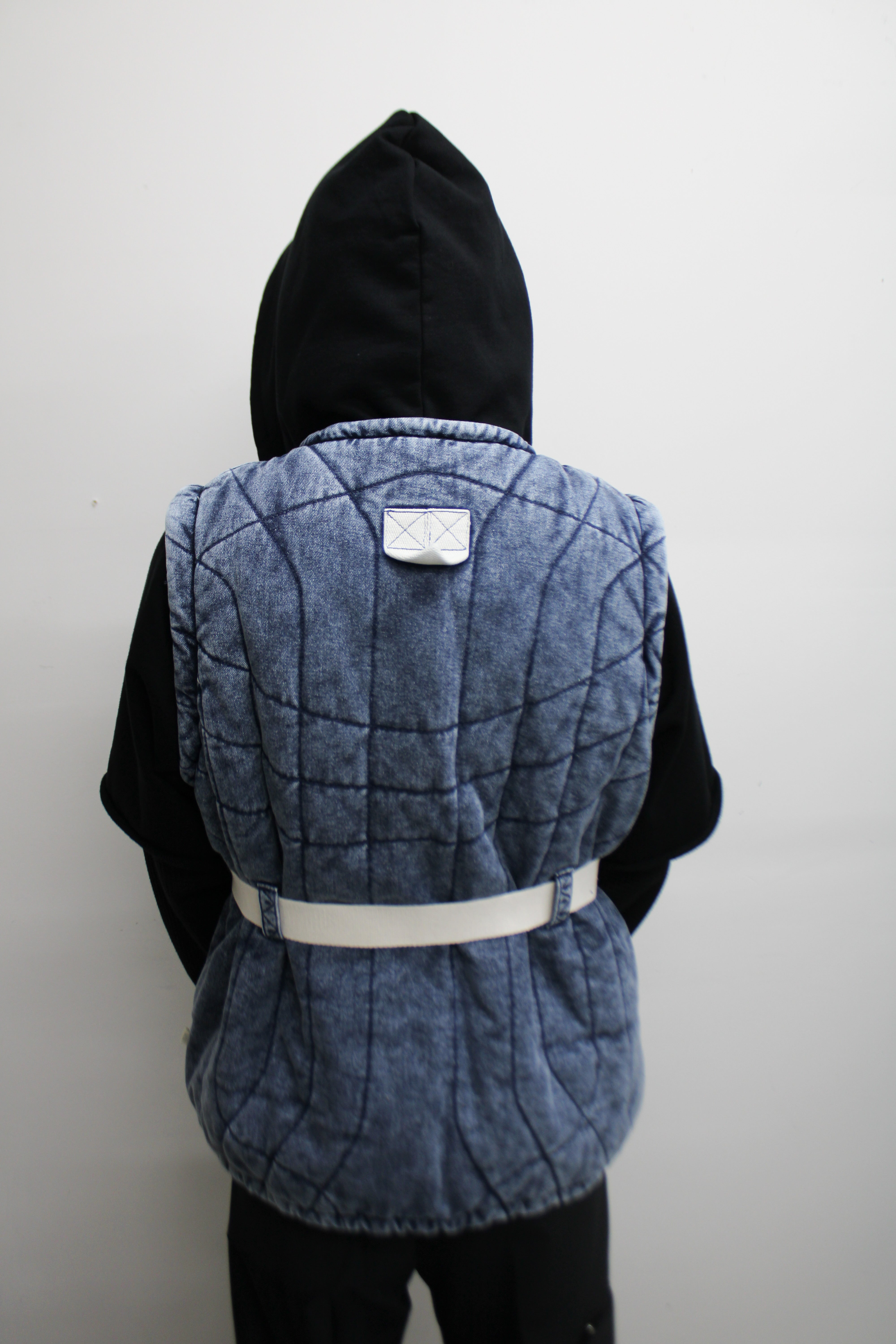DENIM PUFF JACKET｜BLUE