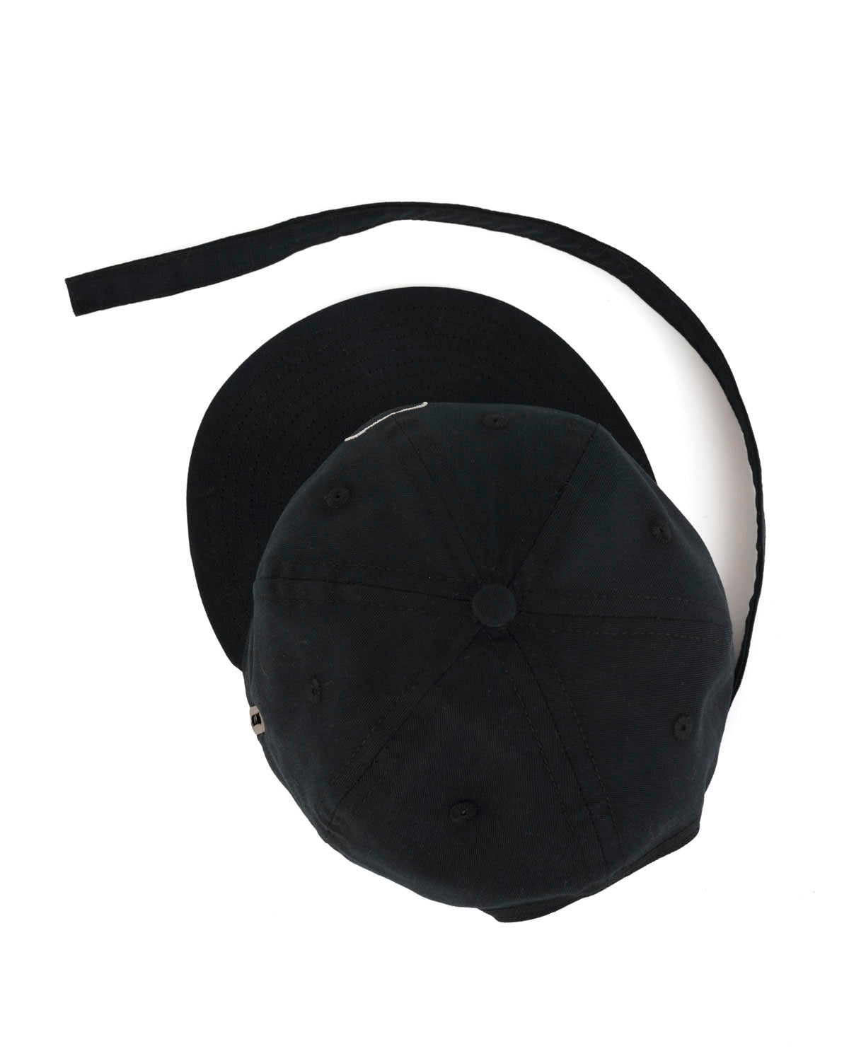 EXTENDED STRAP 6 PANEL LOGOHEAD HAT｜BLACK