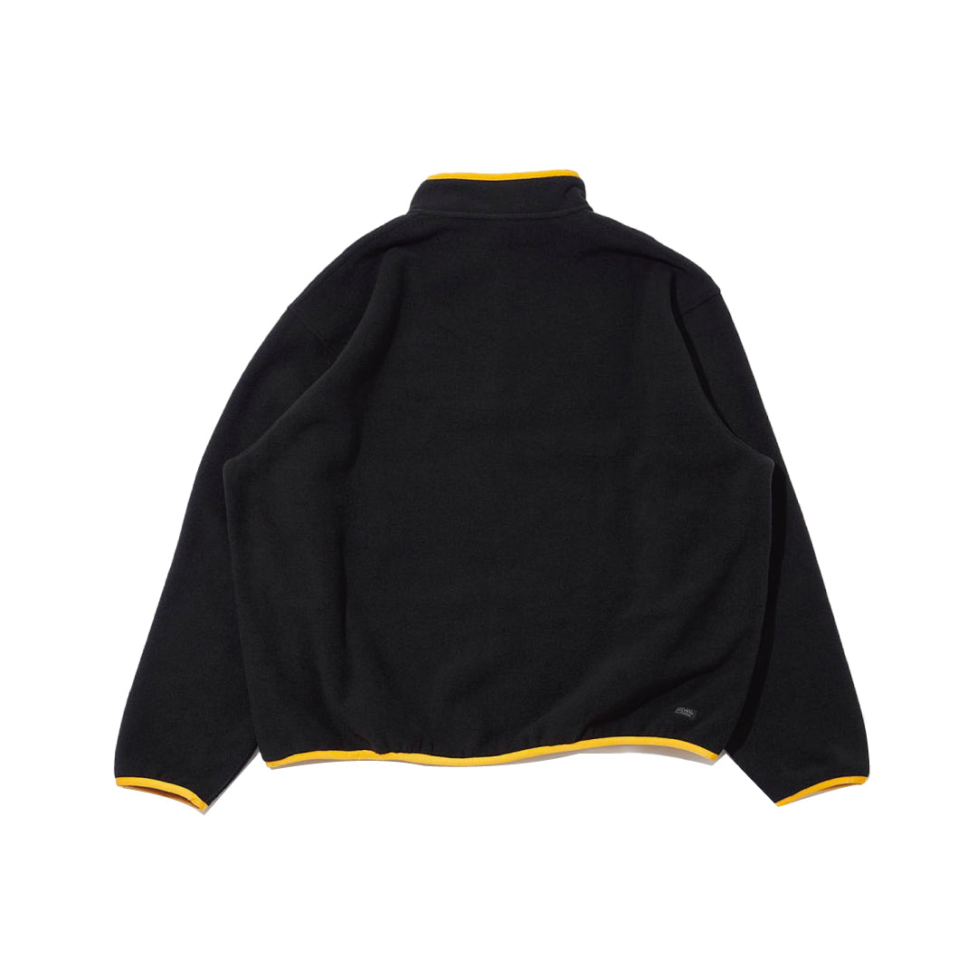 FLEECE SNAP PULLOVER｜BLACK