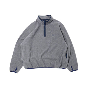 FLEECE SNAP PULLOVER｜GREY
