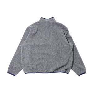 FLEECE SNAP PULLOVER｜GREY