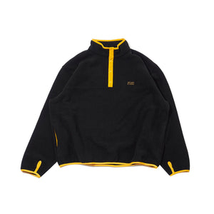 FLEECE SNAP PULLOVER｜BLACK