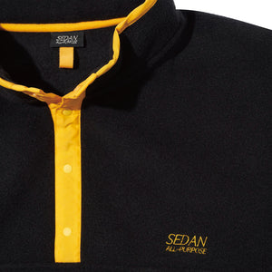FLEECE SNAP PULLOVER｜BLACK