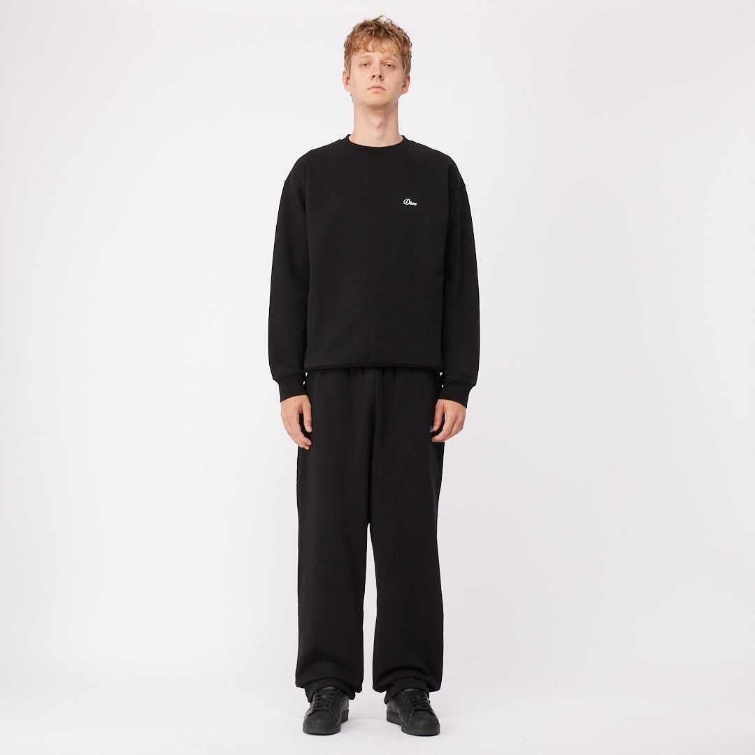 CURSIVE SMALL LOGO CREWNECK｜BLACK