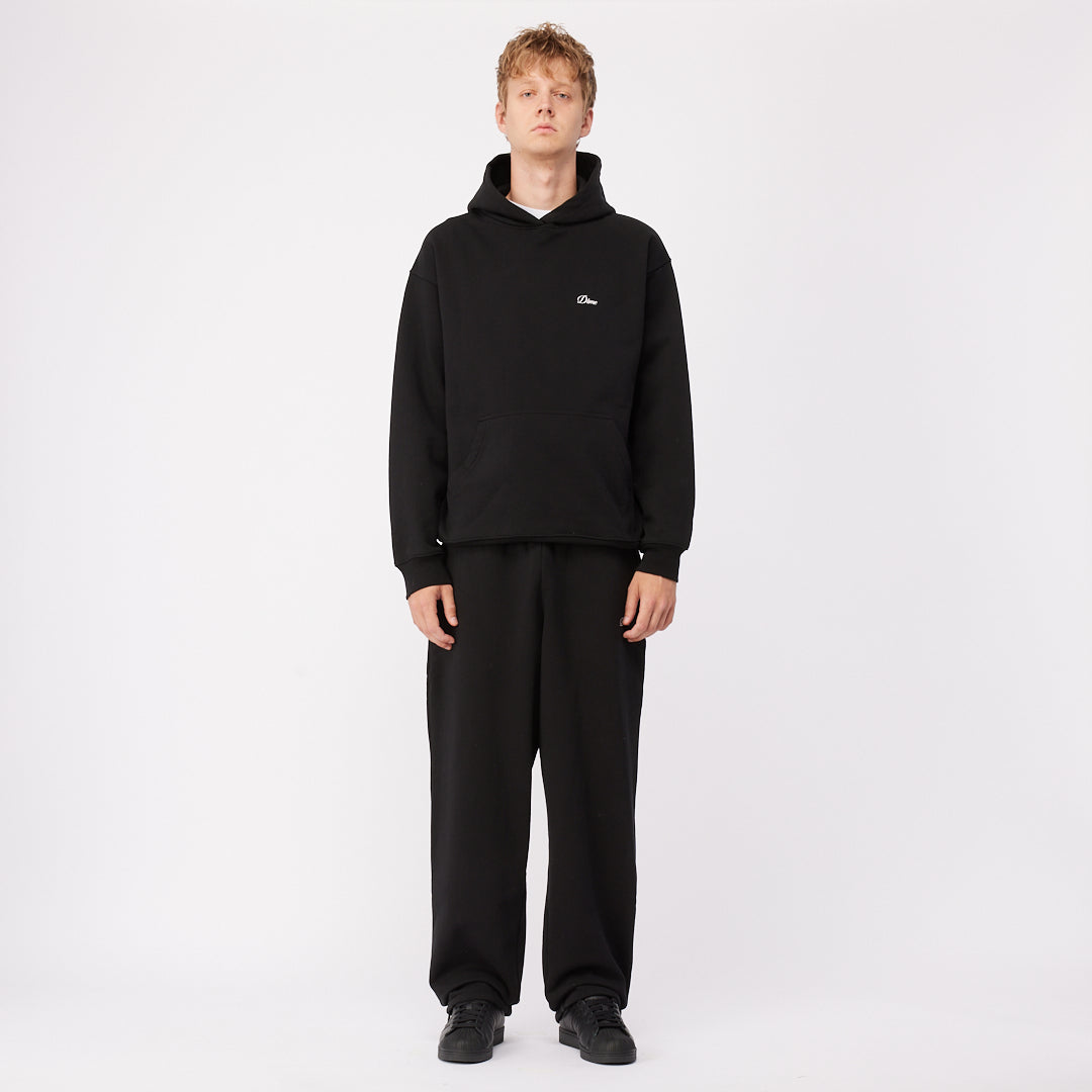 CURSIVE SMALL LOGO HOODIE｜BLACK